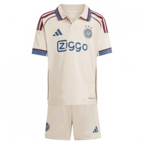 Virallinen pelipaita Ajax Amsterdam Kolmas 2025-26 Lyhythihainen - Lasten ( + Lyhyet housut )